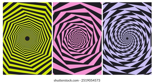 Bold Optical Illusion Patterns with Vibrant Colors