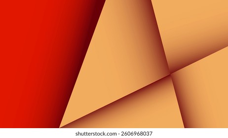 A bold orange papercut background with smooth layered lines. Perfect for branding, web, social media, and prints. Scalable vector with modern abstract texture for creative projects