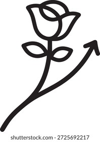 Icono de Vector de contorno audaz de una billetera con un símbolo de corazón, que representa el amor, el gasto y las finanzas emocionales. Diseño plano limpio, escalable y aislado.