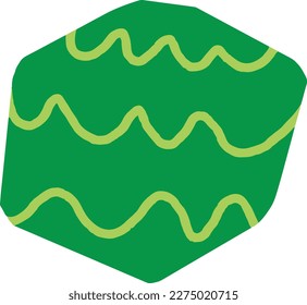 Bold paper cut-out pattern elements