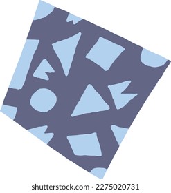 Bold paper cut-out pattern elements