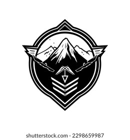 A bold and patriotic army logo design, perfect for military-themed projects or to show support for the armed forces