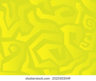 Bold Patterned Shapes on Bright Yellow