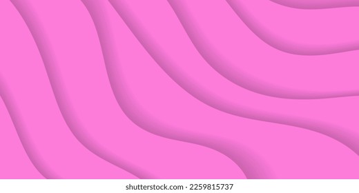 Fondo negrita de recorte de papel en capas de degradado rosado. Fondo geométrico abstracto monocromático rosado. Ilustración vectorial. EPS 10