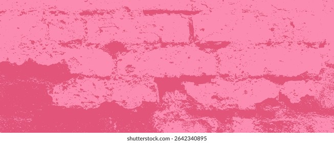 A bold pink wall features a textured surface with rough patches, providing an artistic backdrop. This vibrant color adds energy and interest to the surrounding environment, enhancing aesthetics.