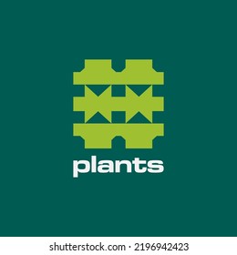 bold plants iconic logo design vector ideas. creative symbol growth logo vector design. modern organic eco logo business vector design template isolated on bright background. bold green logo design