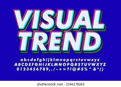 Bold pop art text effect with simple color design for pop music and arts, poster banner and flyer design