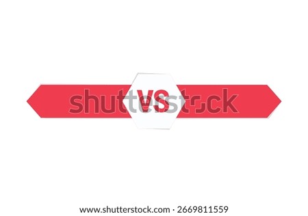 A bold and powerful "VS" (Versus) logo, ideal for representing competition, confrontation, or comparison. 