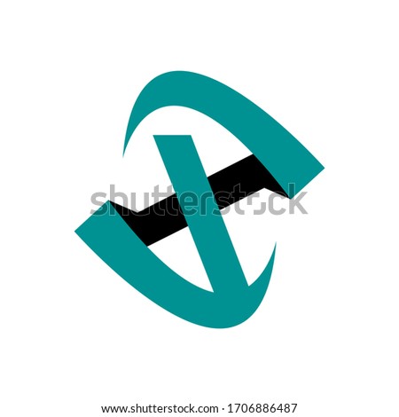 bold powerfull initial X Letter logo design vector concept illustration