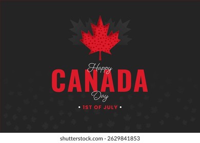 Bold and Proud, Happy Canada Day Celebration themed design.
