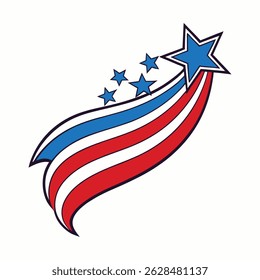 Bold and proud, this stars-and-stripes design blends red, white, and blue in a timeless patriotic tribute to American spirit, freedom, and national pride.
