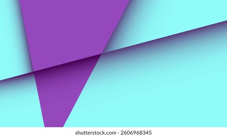 A bold purple and cyan papercut background with smooth layered lines. Perfect for branding, web, social media, and prints. Scalable vector with modern abstract texture for creative projects