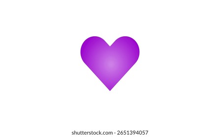 A bold purple heart vector with a soft gradient. Perfect for love, romance, and emotion-themed designs on digital or print platforms.