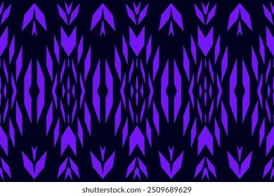 Bold Purple  Pattern with Geometric Shapes, Perfect for Vibrant Wall Decor and Ethnic-Themed Textile Festive Backdrops
