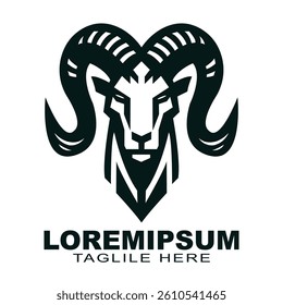 Bold Ram Logo Design - Striking Placeholder Artwork