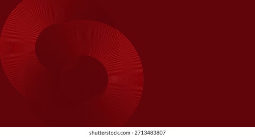 Fondo Abstractas rojo audaz con patrón de anillo concéntrico para proyectos de diseño moderno