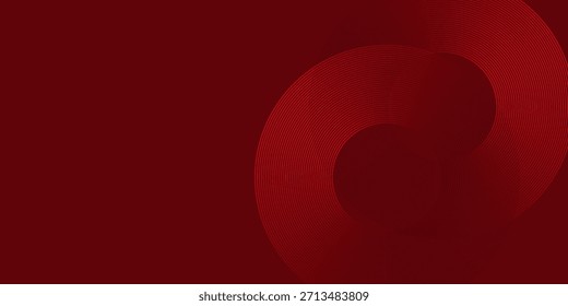 Fondo Abstractas rojo audaz con el patrón de anillo concéntrico para los proyectos de diseño modernos eps10