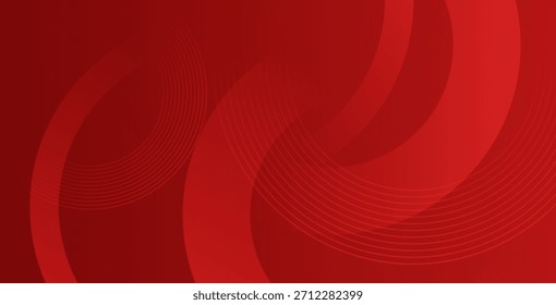 Fondo abstracto rojo audaz con capas onduladas que fluyen y transiciones suaves del gradiente