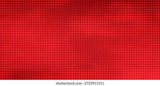 Fondo abstracto rojo audaz con textura de punto de semitono, creando un efecto visual dinámico y enérgico.