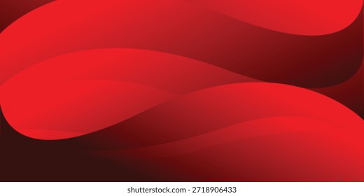 Fondo rojo audaz de la onda Abstractas para los medios Corporativas y el diseño empresarial
