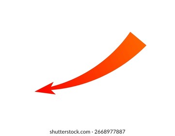 Ein kräftiger roter Pfeil mit einer starken Kurve deutet auf dynamische Bewegung hin, die Strategie oder Angriffsrichtung symbolisiert.