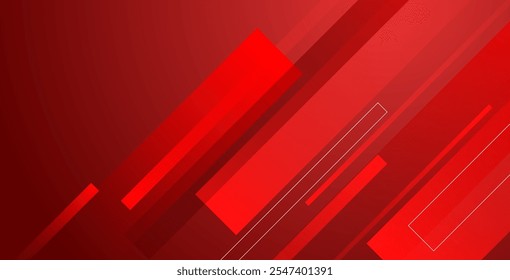 Fondo de Anuncio rojo audaz con diseño abstracto y Elementos coloridos. Cuenta con un llamativo efecto slash, perfecto para proyectos modernos.