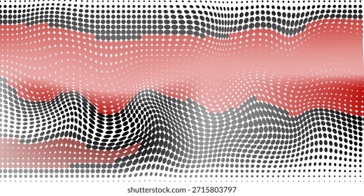 Fondo abstracto de la vendimia de la textura roja negra y blanca audaz punkeps10