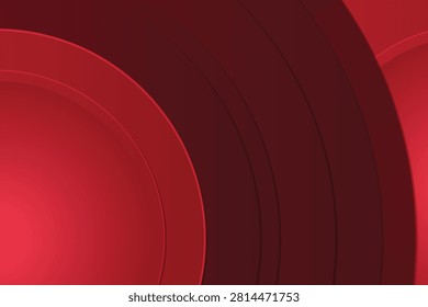 Bold red concentric circles gradient texture