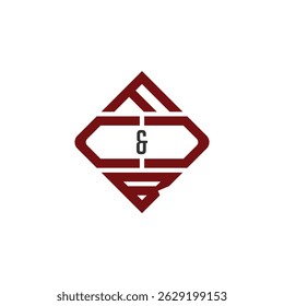 Bold red FC and BC logo with geometric ampersand design