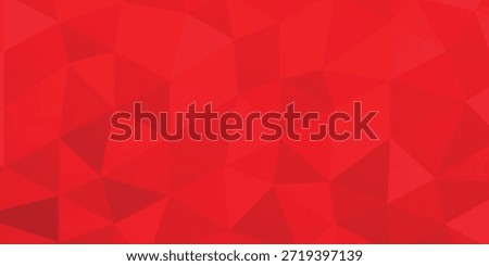 Bold Red Geometric Background With Abstract Triangle Pattern For Modern Design Projects