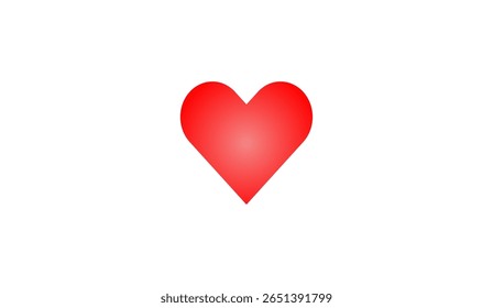 Um vetor de coração vermelho arrojado com um gradiente suave. Perfeito para o amor, romance, e emotion-temáticos projetos em plataformas digitais ou impressas.