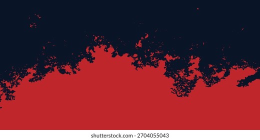 Bold Red Ink Splash Across Deep Navy Background Creates Dynamic Abstract Art