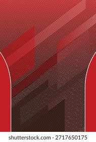 Diseño rojo y granate audaz con líneas de velocidad diagonales nítidas y Formas geométricas en capas. Perfecto para camisetas deportivas de alto rendimiento, kits de carreras y ropa deportiva.