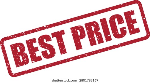 A bold red rectangular rubber ink stamp presenting 