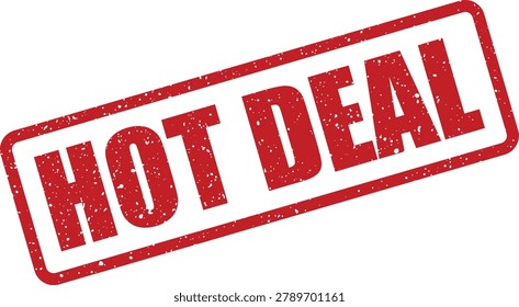 A bold red rectangular rubber stamp featuring the distressed text 