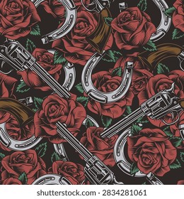 Bold red roses bloom