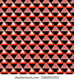 Bold Red Triangle Seamless Pattern