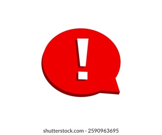 A bold red warning sign with an exclamation mark, conveying caution and urgency.