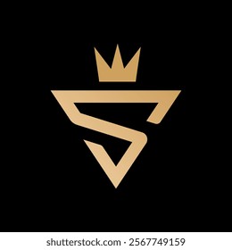 A bold and regal logo featuring the letter "S" within a triangular shape, crowned by a golden crown. It symbolizes power, ambition, and success in the luxury market.
