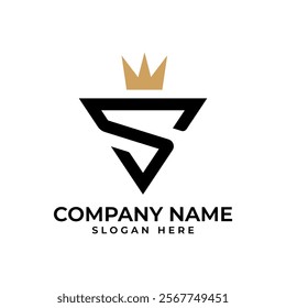 A bold and regal logo featuring the letter "S" within a triangular shape, crowned by a golden crown. It symbolizes power, ambition, and success in the luxury market.
