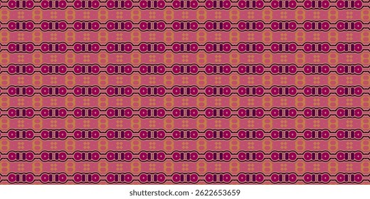 Bold Retro Seamless Pattern in Burgundy and Ochre Tones