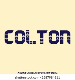 Bold rounded fun alphabet display font vector illustration