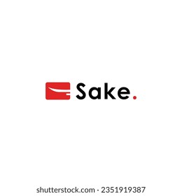 bold sake iconic logo design vector template with simple, modern and unique styles.