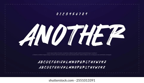 Bold and script alphabets. Vector font duo.