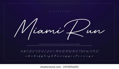 Bold and script alphabets. Vector font duo.