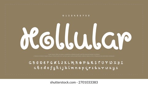 Alfabetos negrito e alfabeto. Duplo de fontes vetoriais