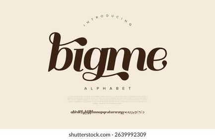 Bold script font with sweeping swashes and expressive strokes for branding and logos