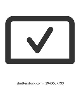 icono de envío en negrita en fondo blanco