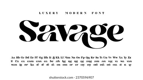 Bold Serif Font in modern style with a big set of different ligatures, this typeface can be used for logos