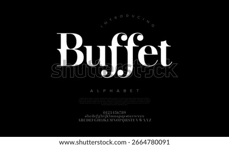 Bold serif font with unique curves, perfect for luxury branding, editorial layouts, and statement headlines